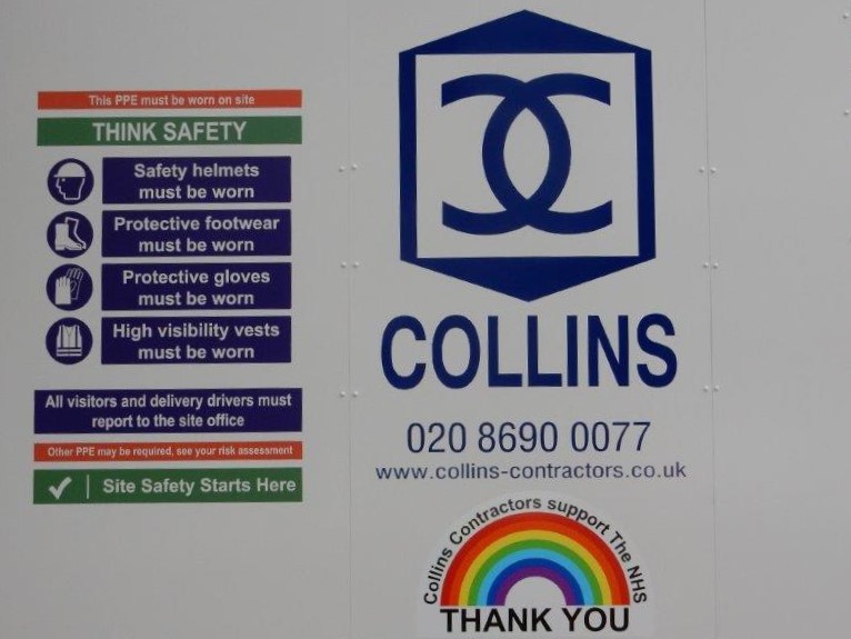 Site Safety Signage Collins Contractors Ltd