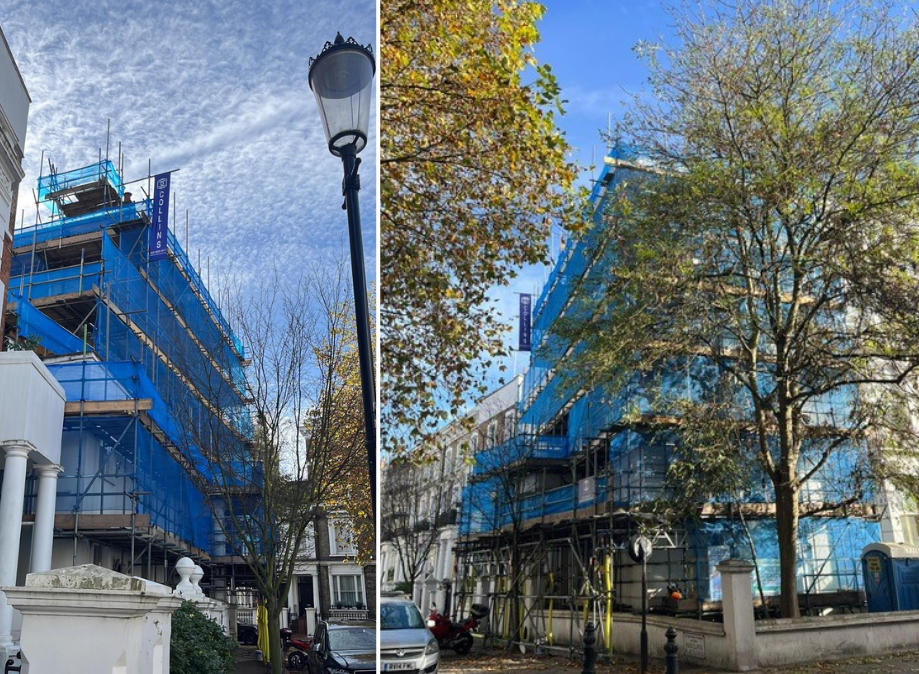 15-17 Redcliffe Gardens in progress