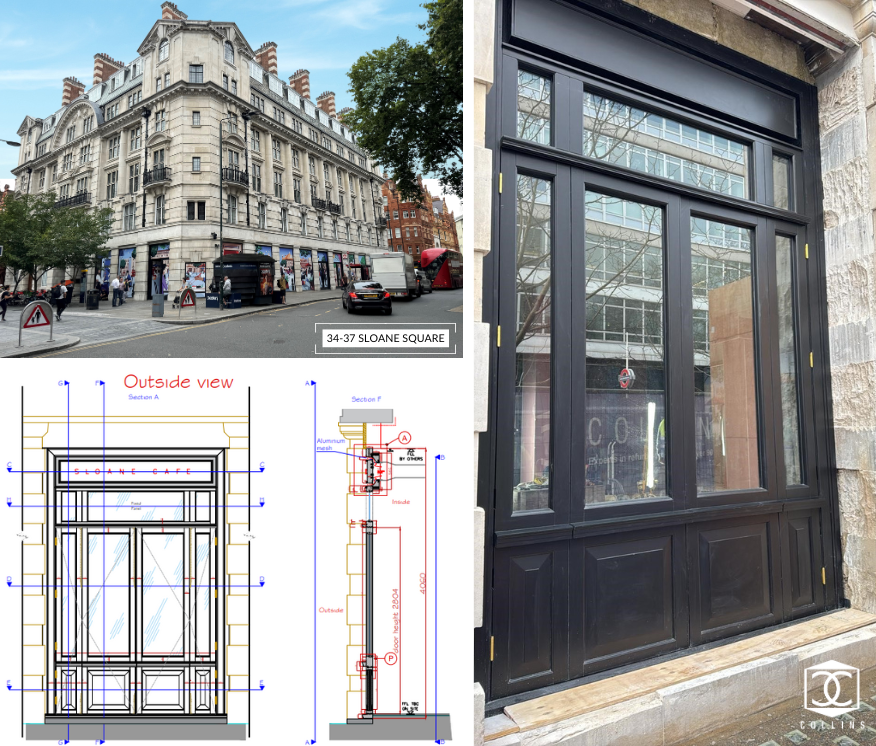 34-37 Sloane Square Shop Fronts In Progress