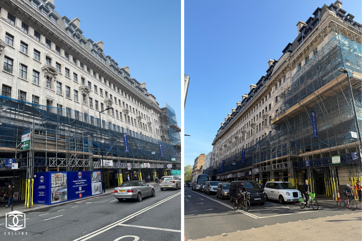 scafolding comming down